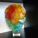 Kunst, glas & design 'Verbondenheid' in prachtige kleuren - Monika Rubaniuk - HxBxD 34x23x10 cm € 599,-
