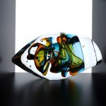 Glas, kunst & design 'Verbondenheid' - Ozzaro Glass Art - BxHxD 33x17x18 cm € 499,-