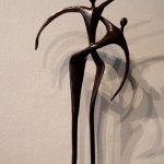 Modern bronzen beeld 'Verbondenheid'