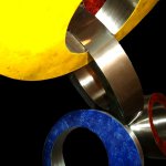 Close-up van Ring Toss, een mooi voorbeeld van 'Opbouwend' en 'Verbondenheid'... alle ringen zijn verbonden