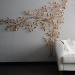 Exclusieve wanddecoratie - Artisan House - 320663 Golden Hedgerow 168x183x15 cm € 1095,-