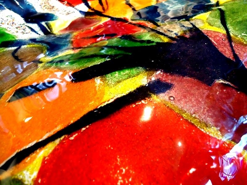 moderne kunst glas kleur