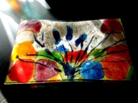 kunst glasobject schaal eratini