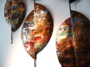 kunstwerken abstract handwerk uniek glas staal