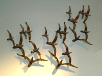 wandobject curtis jere vogels brons