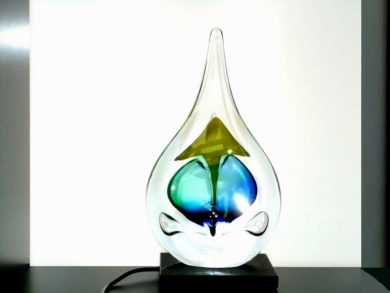 glaskunst ozzaro druppel bloem