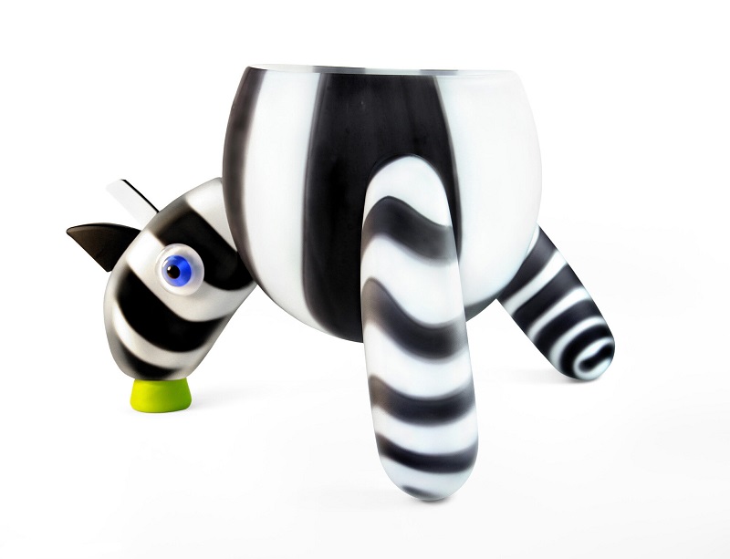 kunst glasdesign zebra ozzaro loranto
