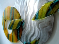 muurkunst glas staal verbondenheid