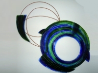 glas kunst design wand verbondenheid