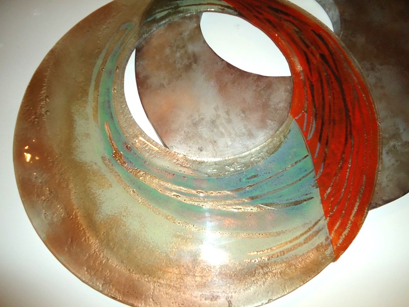glas design kunst wand verbondenheid