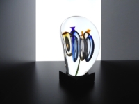 glaskunst ozzaro design kristalglas bloem