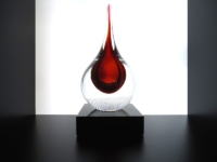 glaskunst druppel modern glas ozzaro