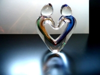 glasobject verbondenheid liefde hart