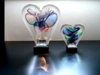 glasobjecten harten liefde verbondenheid
