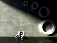 kunst glas design zebra modern
