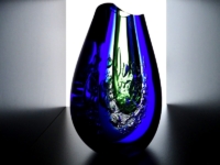 glaskunst kristalglas modern vaas ozzaro