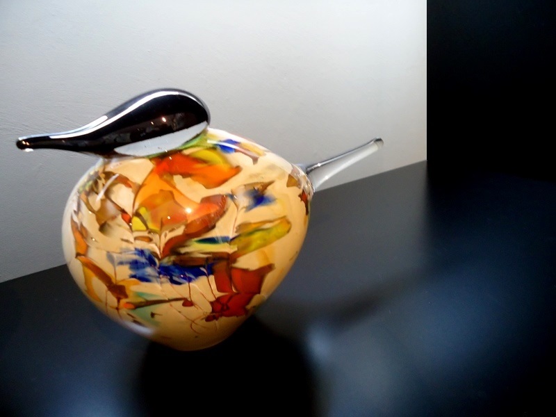 vogels glas abstract uniek loranto