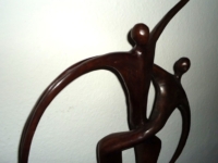 beeldende kunst brons abstract saamhorigheid