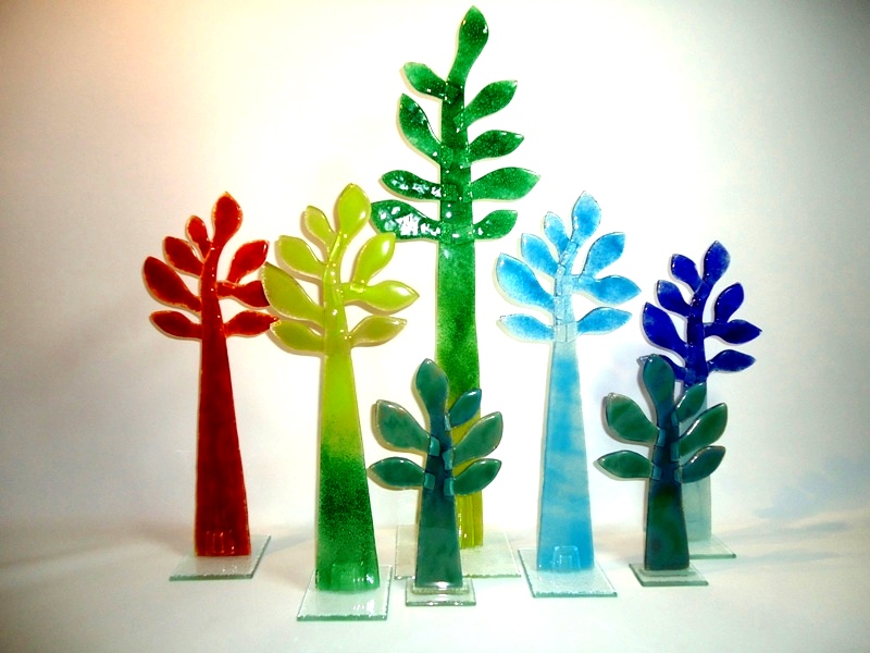 kunst modern levensbomen glas karbownik
