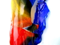 wandkunst abstract glas kleurrijk