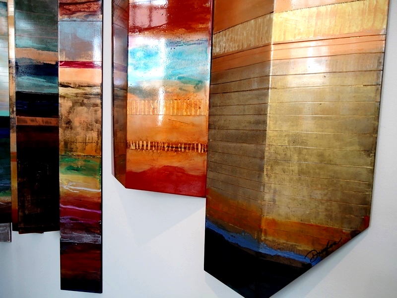 kunstwerk wand modern exclusief handbeschilderd