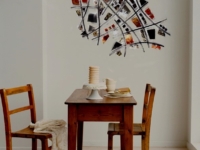 kunstwerk wand rvs koper staal jeré