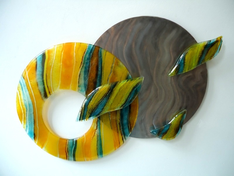 wandobject glas staal verbondenheid uniek