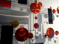 wandkunst modern abstract kleur rvs