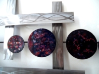 modern kunstwerk wand staal artisan house