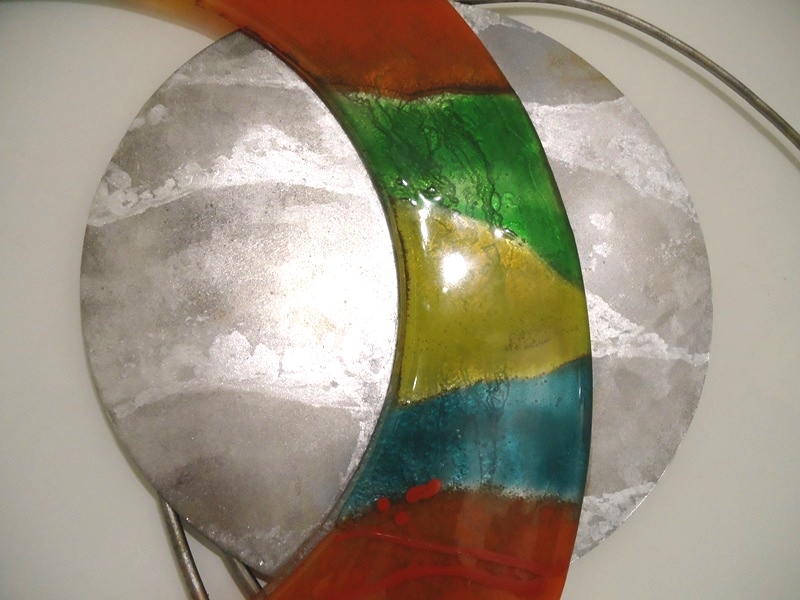 glaskunst modern verbinding staal